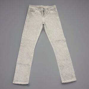 GOLDSIGN Jeans Size 27 Light Gray Denim Skinny Stretch USA Made Womens $295